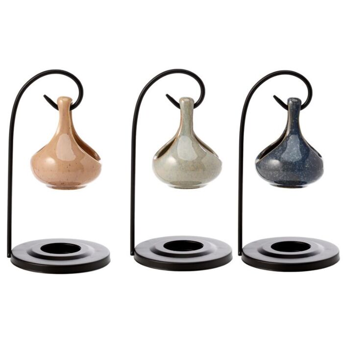 Puckator Teardrop Shape Hanging Oil Burner with Stand